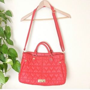 Red Quilted Betsey Johnson Bag